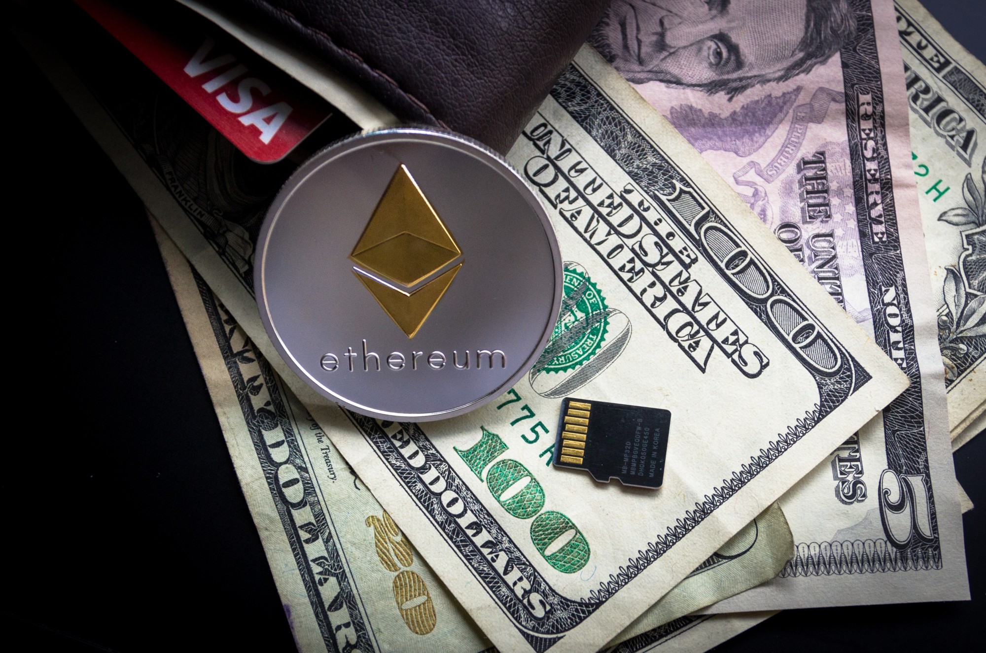 Various types of Ethereum wallets with security features highlighted